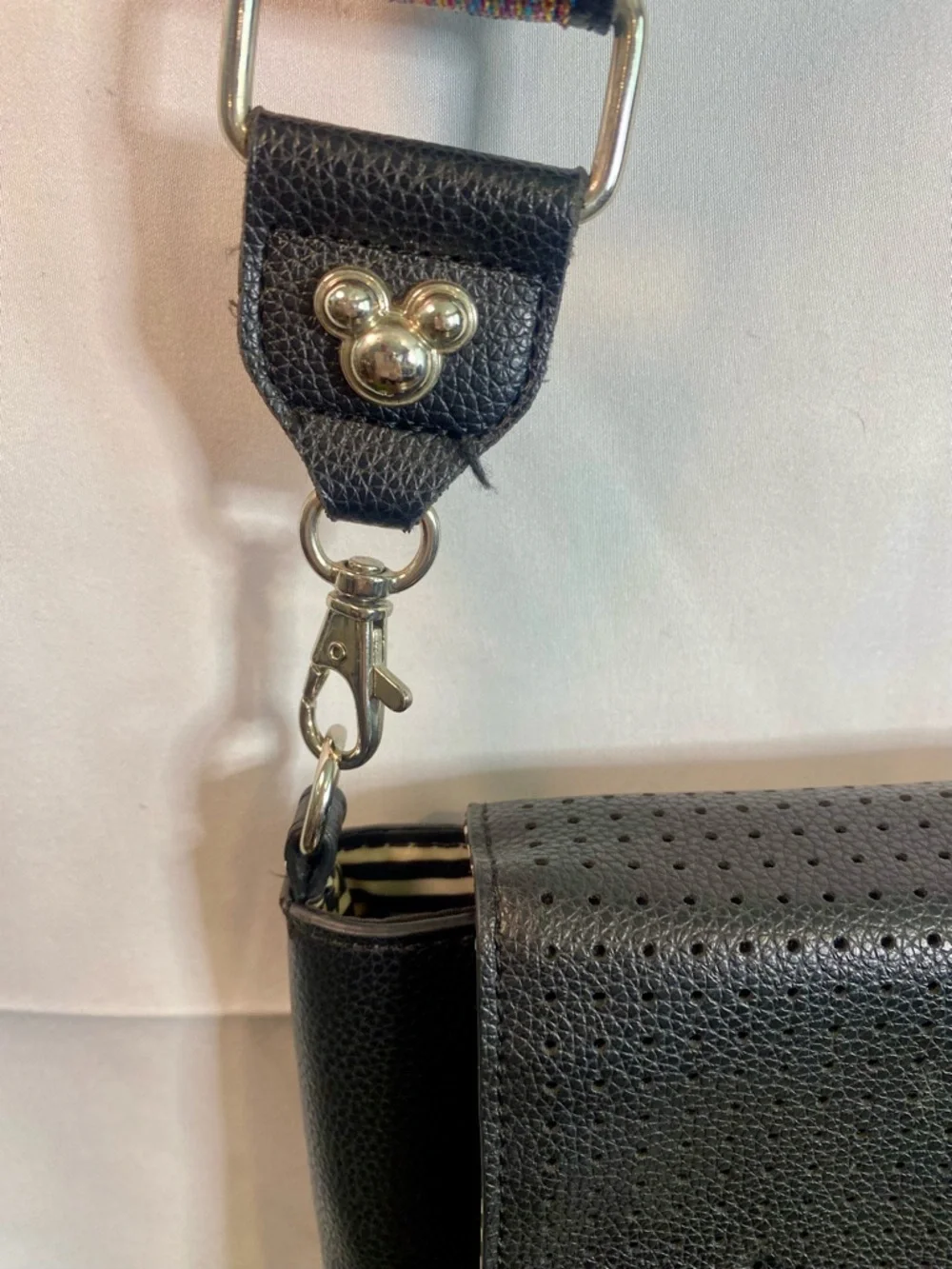 Disney Mickey Mouse Icon Square‎ Flair Crossbody Bag